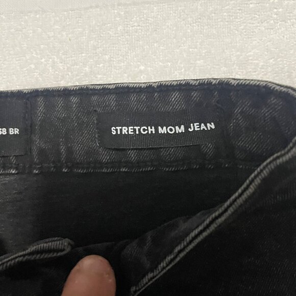 Cotton On Women's Stretch Mom Jeans - Charcoal, Size 4, New - Picture 8 of 12